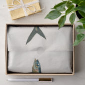 vliegende vis waterverf tissuepapier (Geschenk)