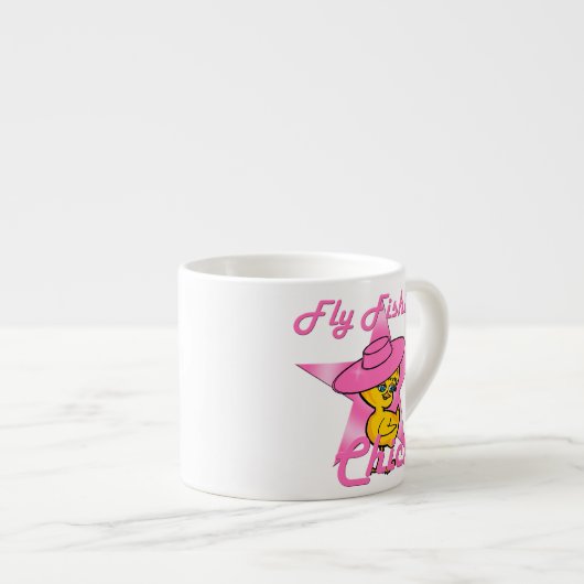 Vliegende viskuiken #8 espresso kop (Voorkant rechts)