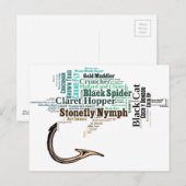 Vliegende visritten, rots en novelties briefkaart (Voorkant / Achterkant)