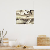  vliegende vissen en Zeeen graven - Aangepast Poster (Keuken)