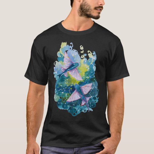 Vliegende vissen t-shirt (Voorkant)