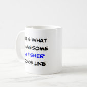 vliegende visser, geweldige koffiemok (Voorkant links)