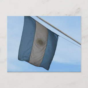 vliegende vlag van argentinië briefkaart