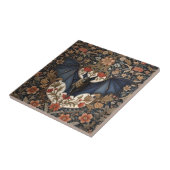 Vliegende Vleermuis - Moderne William Morris Flora Tegeltje (Zijkant)