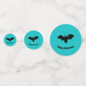 Vliegende vleermuis op Blauwgroen Confetti (Achterkanten)