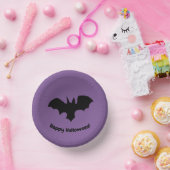 Vliegende vleermuis op Paarse Papieren Kommen (Feest)