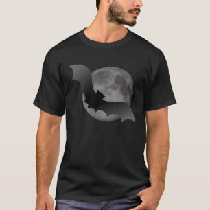 Vliegende Vleermuis Volle Maan ~ Noir T-shirt
