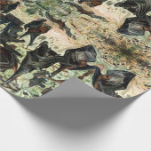  vliegende vleermuis zwarte vleermuizen elegante g cadeaupapier (Hoek)