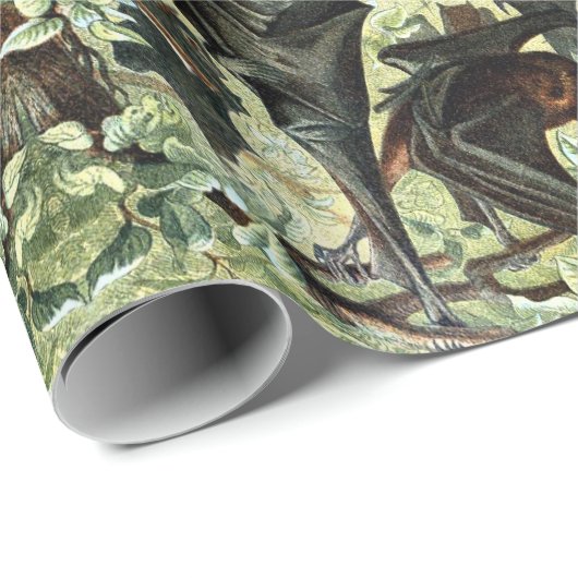  vliegende vleermuis zwarte vleermuizen elegante g cadeaupapier (Rol Hoek)