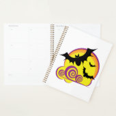Vliegende Vleermuizen Halloween Night Volle Maan W Planner (Display)