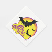 Vliegende Vleermuizen Halloween Night Volle Maan W Servet (Hoek)