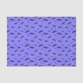 Vliegende vleermuizen in een spoky Sky-patroon Tissuepapier