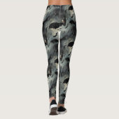  vliegende vleermuizen stormachtige luchten gotisc leggings (Achterkant)