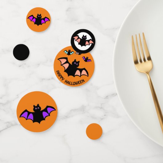 Vliegende vleermuizen voor Halloween Confetti (Groep)