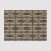 Vliegende vlekken Art Nouveau Pattern Tissuepapier (Voorkant)