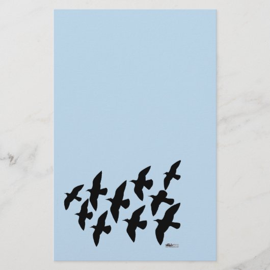 vliegende vliegduiven briefpapier (Voorkant)