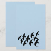 vliegende vliegduiven briefpapier (Voorkant / Achterkant)