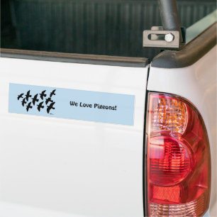 vliegende vliegduiven bumpersticker