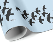 vliegende vliegduiven cadeaupapier (Rol Hoek)