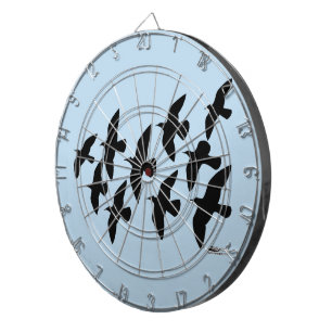vliegende vliegduiven dartbord