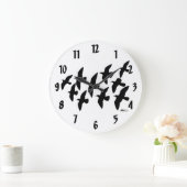 vliegende vliegduiven grote klok (Huis)