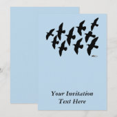 vliegende vliegduiven kaart (Voorkant / Achterkant)