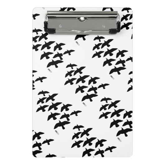 vliegende vliegduiven mini klembord (Voorkant)