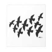 vliegende vliegduiven notitieblok (Voorkant)