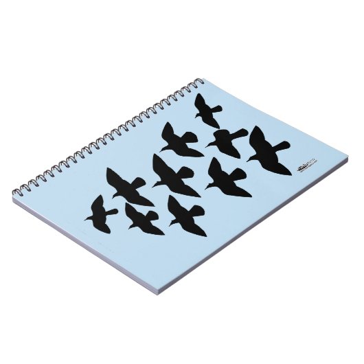 vliegende vliegduiven notitieboek (Linkerzijde)