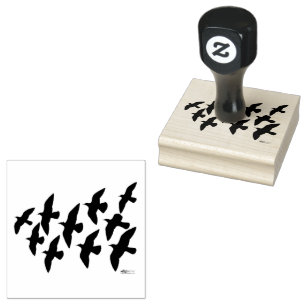 vliegende vliegduiven rubberstempel