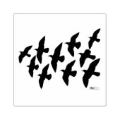 vliegende vliegduiven rubberstempel (Afrduk)