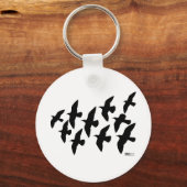 vliegende vliegduiven sleutelhanger (Voorkant)