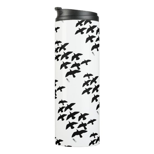 vliegende vliegduiven thermosbeker (Geroteerd rechts)