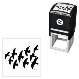 vliegende vliegduiven zelfinktende stempel