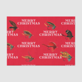 Vliegende vliegen Vliegen Vast kerstcadeautje Tissuepapier