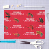 Vliegende vliegen Vliegen Vast kerstcadeautje Tissuepapier (Craft)