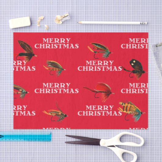 Vliegende vliegen Vliegen Vast kerstcadeautje Tissuepapier (Craft)