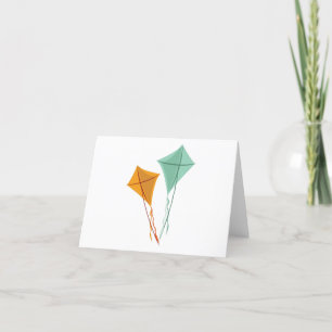 Vliegende vliegers bedankkaart