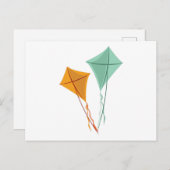 Vliegende vliegers briefkaart (Voorkant / Achterkant)