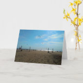 Vliegende vliegers op Port Stanley Beach Kaart (Gele Bloem)
