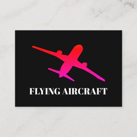 vliegende Vliegtuig-vlieger Visitekaartje (Voorkant)