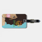 Vliegende vliegtuigen, zwarte vrouwen, tandvlees,  bagagelabel (Achterkant horizontaal)