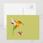 Vliegende vliegvogels briefkaart (Voorkant / Achterkant)