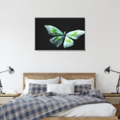 Vliegende vlinder canvas afdruk (Insitu (Slaapkamer))