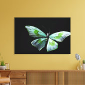 Vliegende vlinder canvas afdruk (Insitu (Woonkamer))