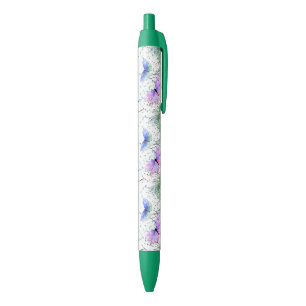 Vliegende vlinderpen blauwe inkt pen