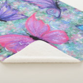 Vliegende Vlinders Baby Sherpa Blanket Sherpa Deken (3/4)