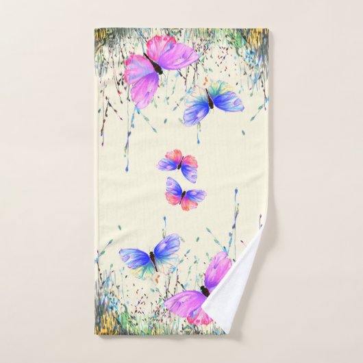 Vliegende Vlinders Badhanddoek Set Bad Handdoek (Handdoek)