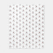 Vliegende Vlinders Fleece Deken met Rozen (Voorkant)