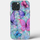 Vliegende vlinders iPhone Case (Achterkant)
